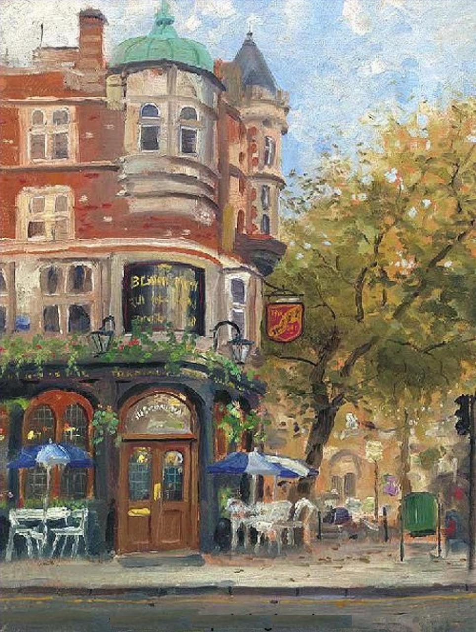 Café BloomsburyThomas Kinkade Peintures à l'huile